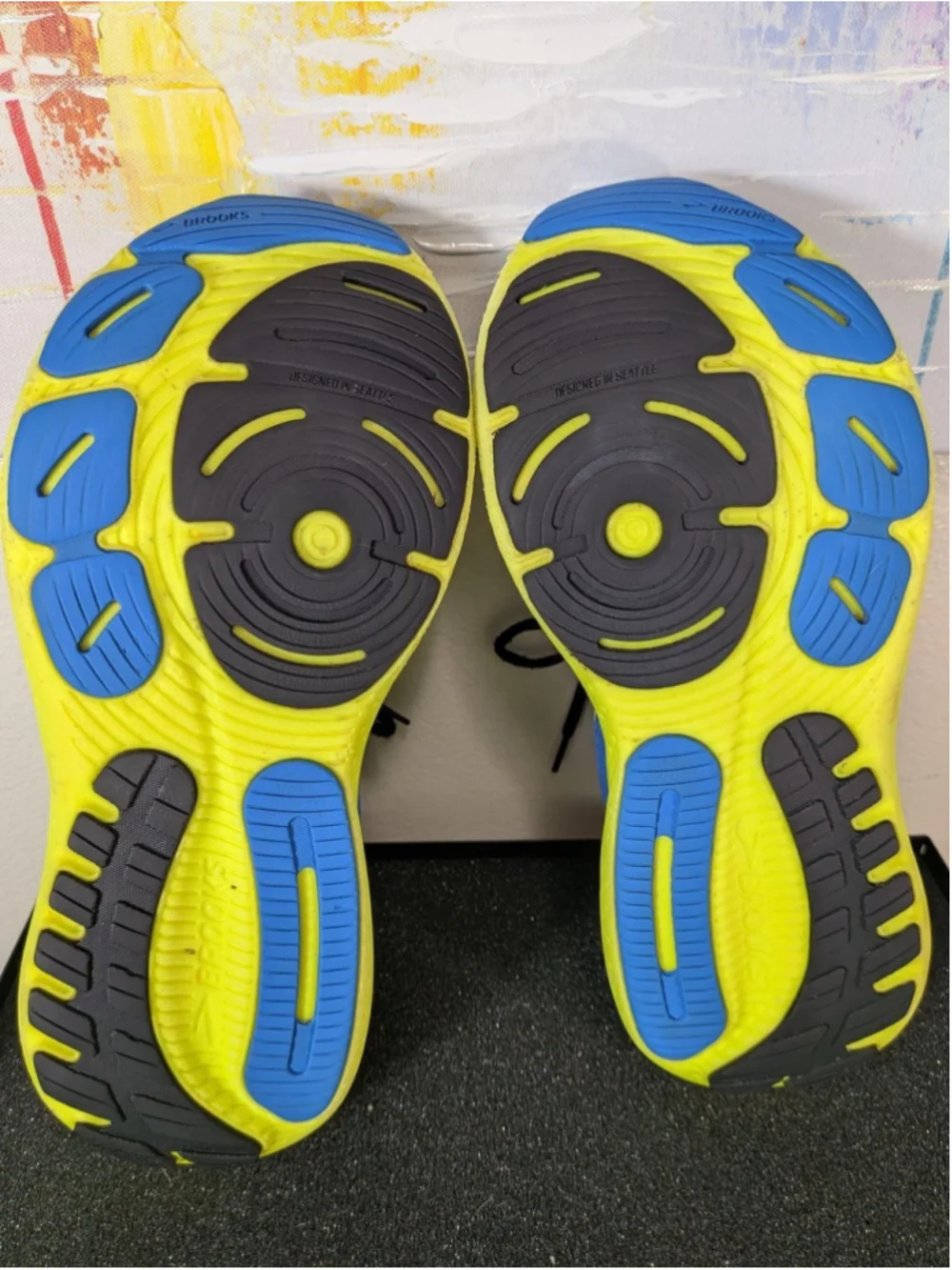 Brooks Glycerin 21 Shoes Mens Size 9 Blue Running Sneakers 1104191D429
